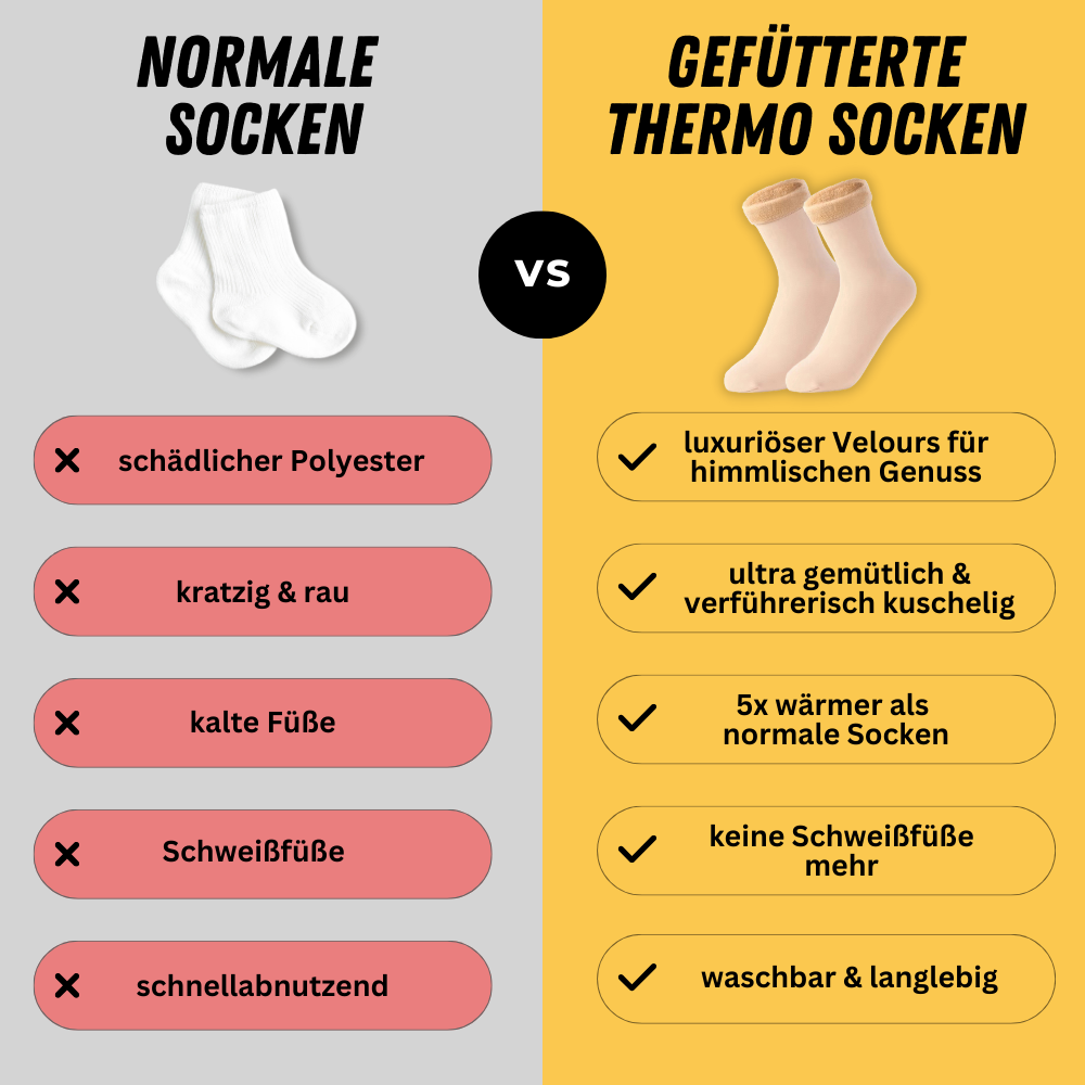 Gefütterte Thermosocken